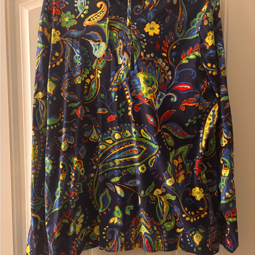 Ralph Lauren Navy Paisley Hooded Shirt